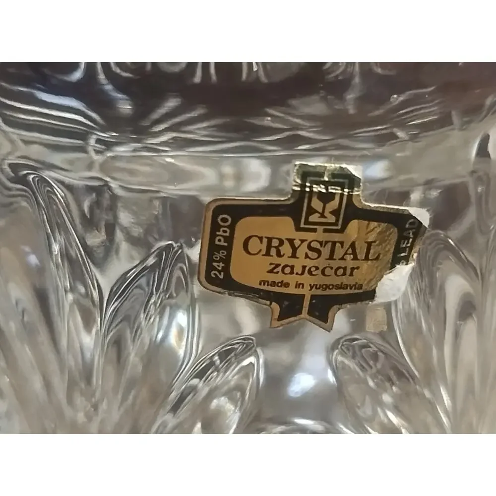 Crystal Biscuit Jar, Covered Candy Dish, Elegant Cut Design, Pretty Home Gift